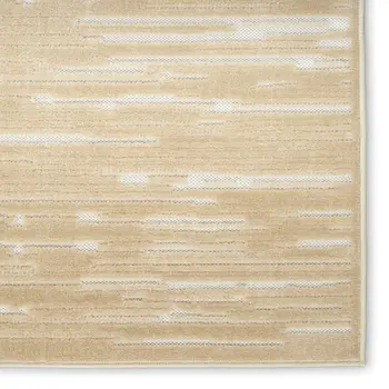 7' X 9' Tan Geometric Area Rug