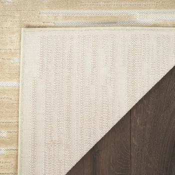 7' X 9' Tan Geometric Area Rug