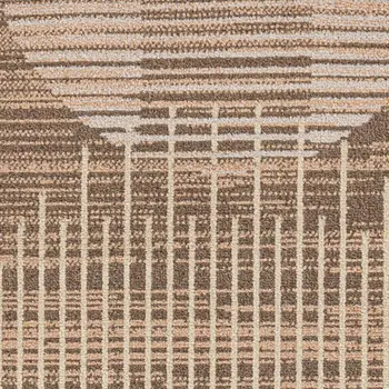 7' X 9' Tan Geometric Area Rug