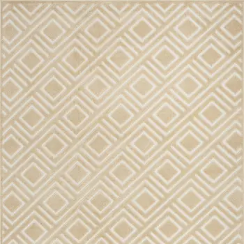 7' X 9' Tan Geometric Area Rug