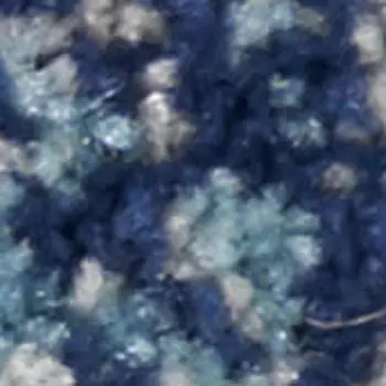 7' Turquoise and Cream Botanical Leaves Runner Rug