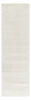 10' Cream Shag Non Skid Runner Rug