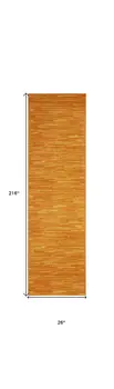 18' Orange And Yellow Indoor Outdoor Runner Rug