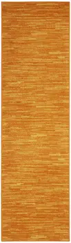 20' Orange And Yellow Indoor Outdoor Runner Rug