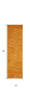 20' Orange And Yellow Indoor Outdoor Runner Rug