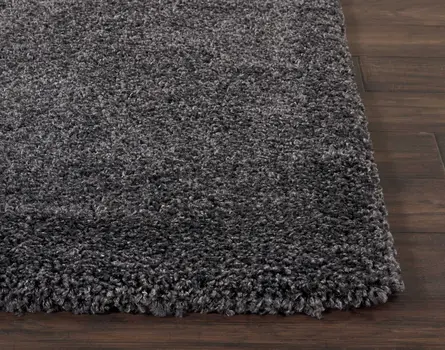 10' Gray Shag Non Skid Runner Rug