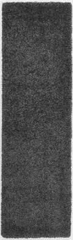 10' Gray Shag Non Skid Runner Rug
