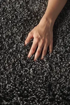 10' Gray Shag Non Skid Runner Rug