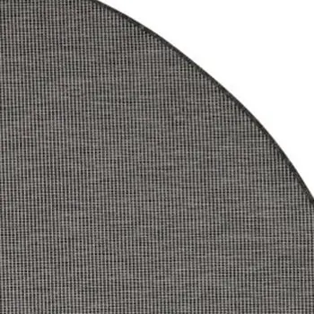 8' Blue and Ivory Wool Geometric Runner Rug