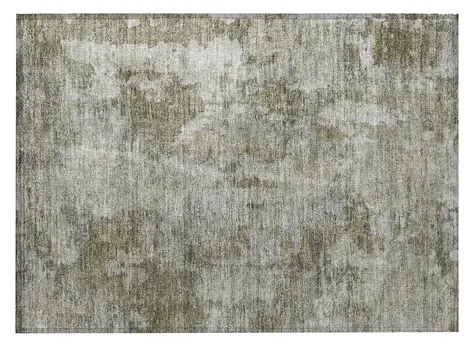 2' X 3' Green Abstract Washable Non Skid Indoor Outdoor Area Rug