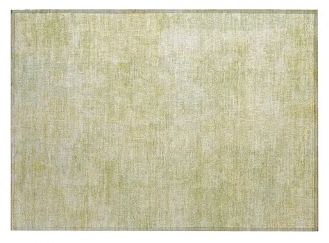 2' X 3' Gold Abstract Washable Non Skid Indoor Outdoor Area Rug