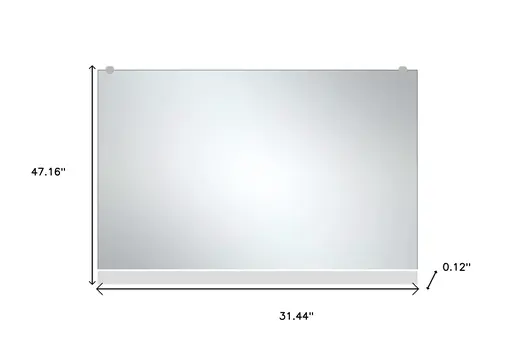 47" Black Metal Framed Standing Mirror