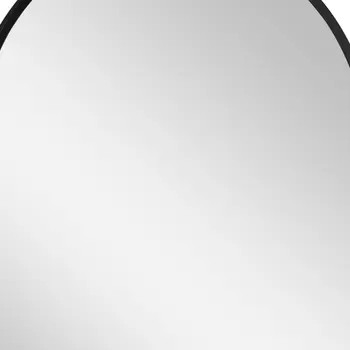 31" Black Metal Framed Full Length Hanging Mirror