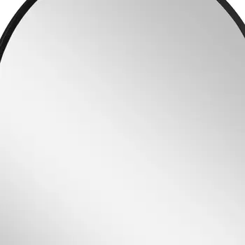 31" Black Metal Framed Full Length Hanging Mirror