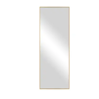 71" Gold Metal Framed Standing Mirror