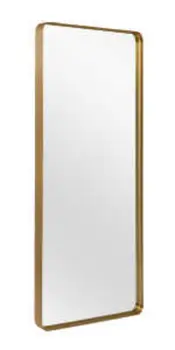 71" Gold Metal Framed Standing Mirror