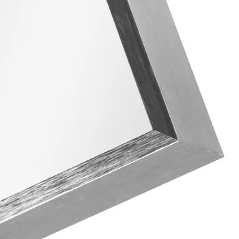 36" Silver Metal Framed Standing Mirror