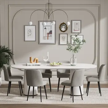 Set of Two Gray And Black Upholstered Fabric Dining Side Chairs