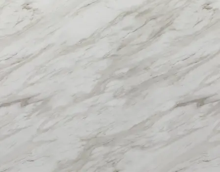 70" White and Natural Faux Marble and Wood Pedestal Base Dining Table