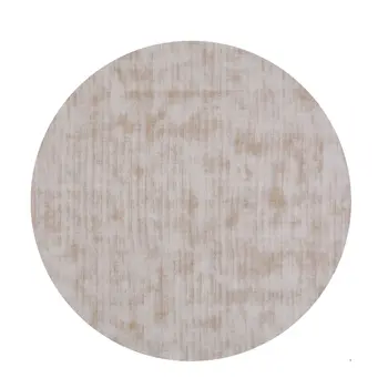 5' Champagne Round Hand Loomed Area Rug