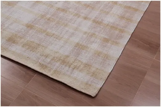 8' X 10' Camel Striped Hand Loomed Area Rug