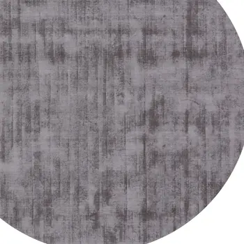 6' Dark Brown Round Hand Loomed Area Rug