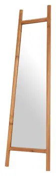 70" Natural Oval Glass Framed Accent Mirror