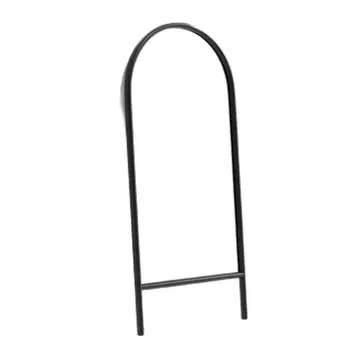 71" Black Arch Wood Framed Standing Mirror