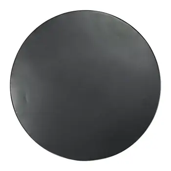 33" Black Iron Round Solid Coffee Table