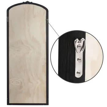67" Black Wood Framed Standing Mirror