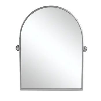 36" Silver Arch Metal Framed Standing Mirror