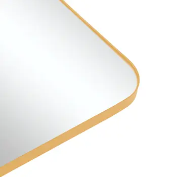 36" Gold Metal Framed Standing Mirror