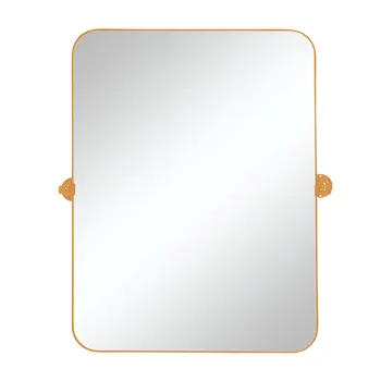 36" Gold Metal Framed Standing Mirror