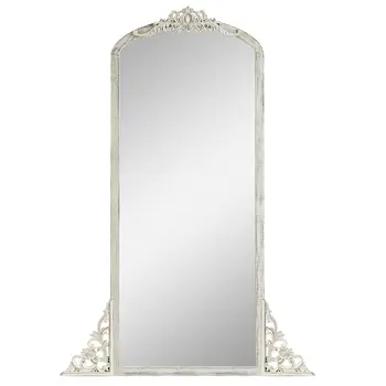 67" White Wood Framed Standing Mirror