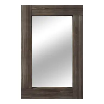 36" Brown Wood Framed Standing Mirror