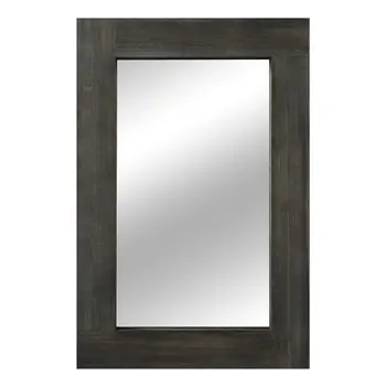 36" Brown Wood Framed Standing Mirror