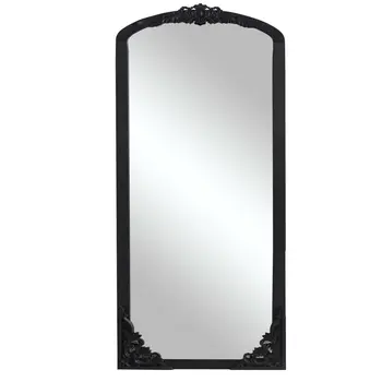 69" Black Wood Framed Standing Mirror