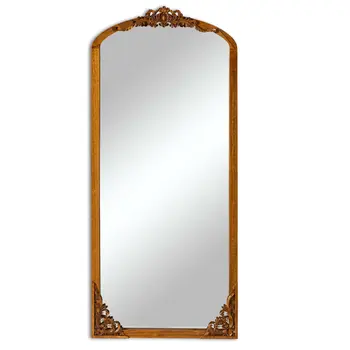 69" Brown Wood Framed Standing Mirror