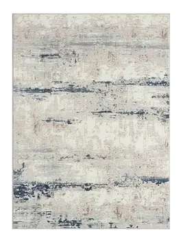 2' X 3' Gray and Blue Abstract Area Rug