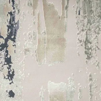 9' X 12' Blue and Gray Abstract Area Rug