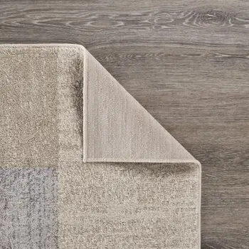 2' X 3' Beige and Blue Area Rug