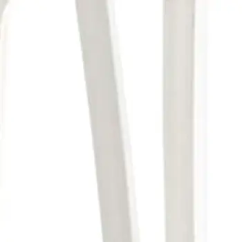 Set of Four 26" White Heavy Duty Plastic Low Back Outdoor Counter Height Bar Chairs