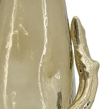 18" Champagne Round Glass Table Vase