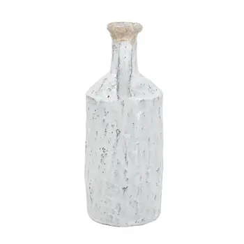 11" Ivory Terracotta Round Jug Vase