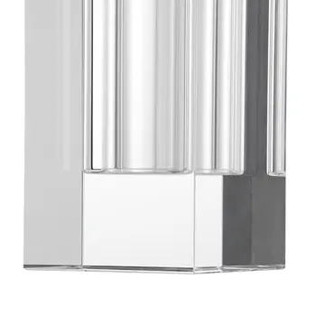 8" Clear Square Glass Table Vase