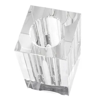 10" Clear Square Glass Table Vase