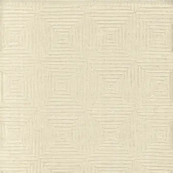 6' X 9' Ivory Wool Geometric Hand Knotted Area Rug