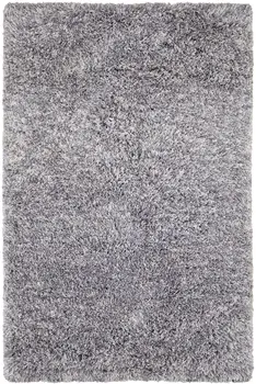 8' X 10' Gray Shag Hand Tufted Area Rug