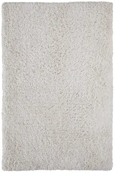 5' X 8' Ivory Shag Hand Tufted Area Rug