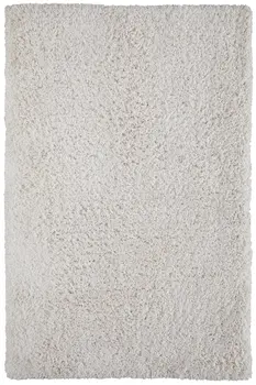 5' X 8' Ivory Shag Hand Tufted Area Rug
